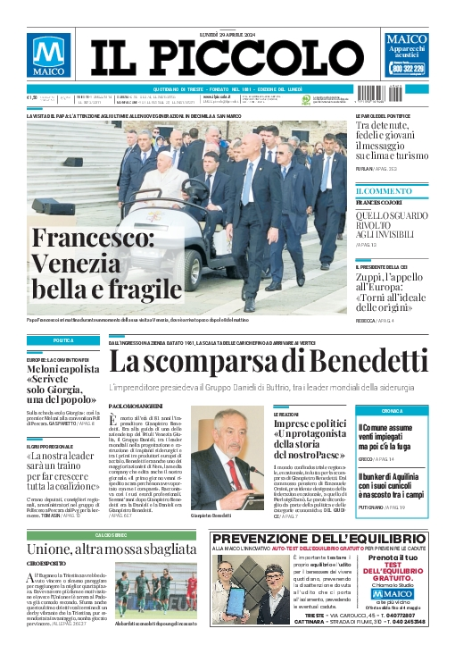 Prima-pagina-il-piccolo-edizione-di-oggi-29-04-2024