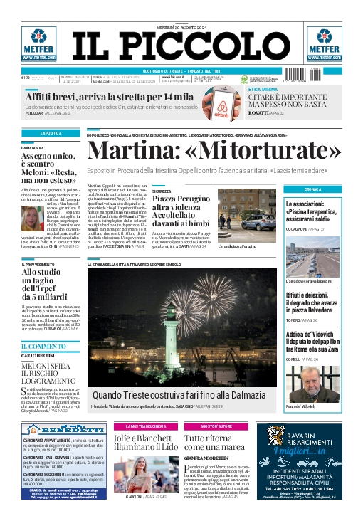 Prima-pagina-il-piccolo-edizione-di-oggi-30-08-2024