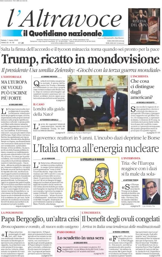 Prima-pagina-il-quotidiano-del-sud-edizione-di-oggi-01-03-2025