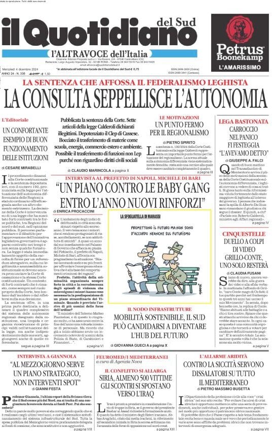 Prima-pagina-il-quotidiano-del-sud-edizione-di-oggi-04-12-2024