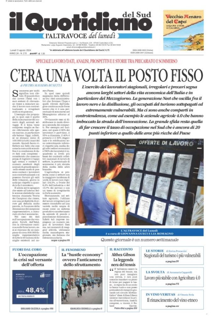 Prima-pagina-il-quotidiano-del-sud-edizione-di-oggi-05-08-2024