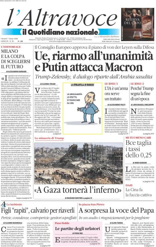 Prima-pagina-il-quotidiano-del-sud-edizione-di-oggi-07-03-2025