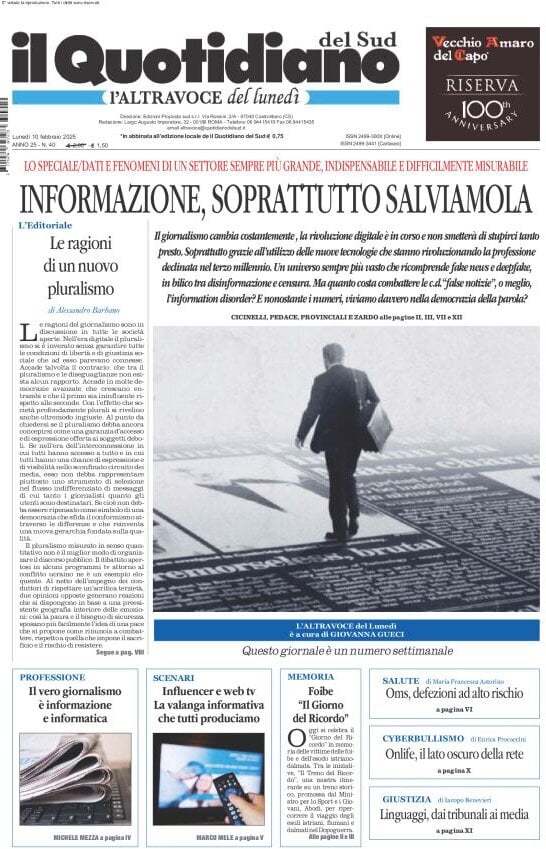 Prima-pagina-il-quotidiano-del-sud-edizione-di-oggi-10-02-2025