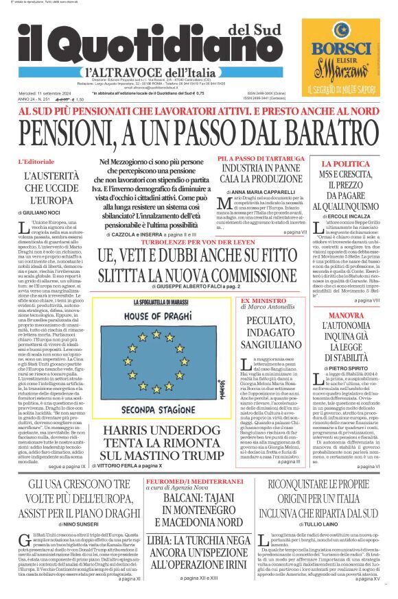 Prima-pagina-il-quotidiano-del-sud-edizione-di-oggi-11-09-2024