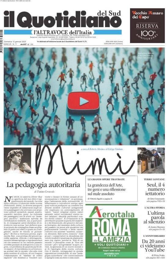 Prima-pagina-il-quotidiano-del-sud-edizione-di-oggi-12-01-2025