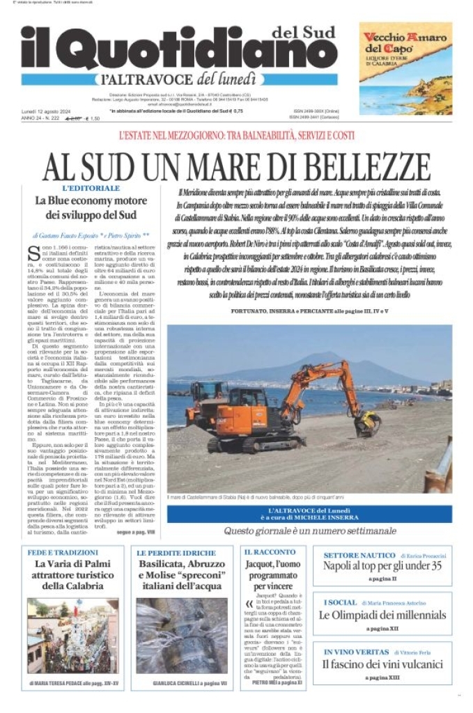 Prima-pagina-il-quotidiano-del-sud-edizione-di-oggi-12-08-2024