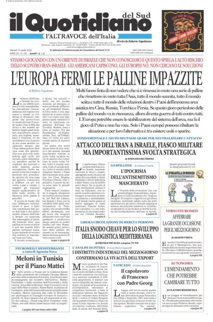 Prima-pagina-il-quotidiano-del-sud-edizione-di-oggi-16-04-2024