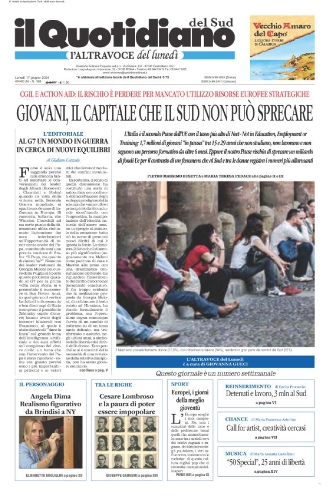 Prima-pagina-il-quotidiano-del-sud-edizione-di-oggi-17-06-2024