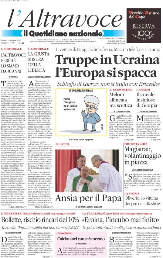 Prima-pagina-il-quotidiano-del-sud-edizione-di-oggi-18-02-2025