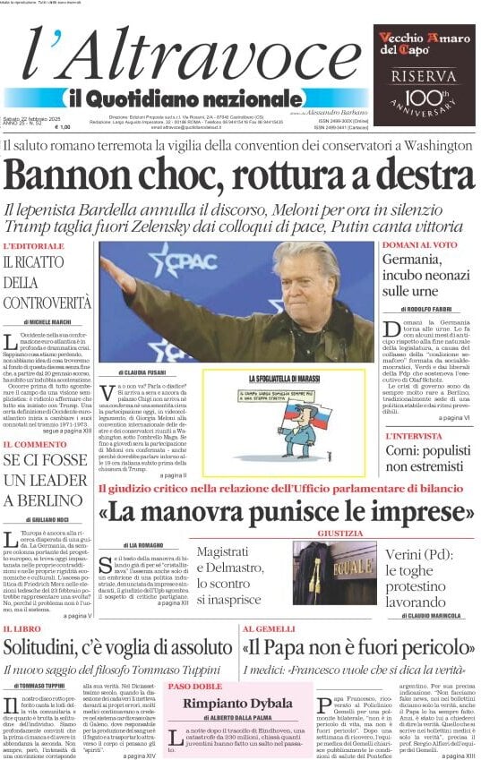 Prima-pagina-il-quotidiano-del-sud-edizione-di-oggi-22-02-2025