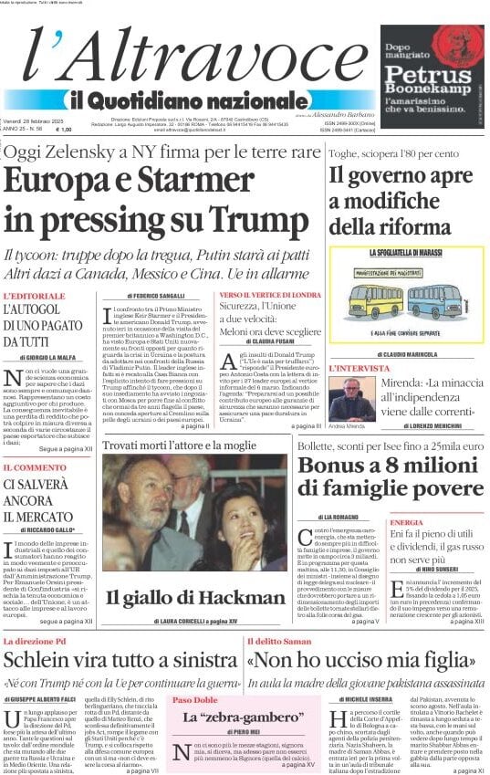 Prima-pagina-il-quotidiano-del-sud-edizione-di-oggi-28-02-2025