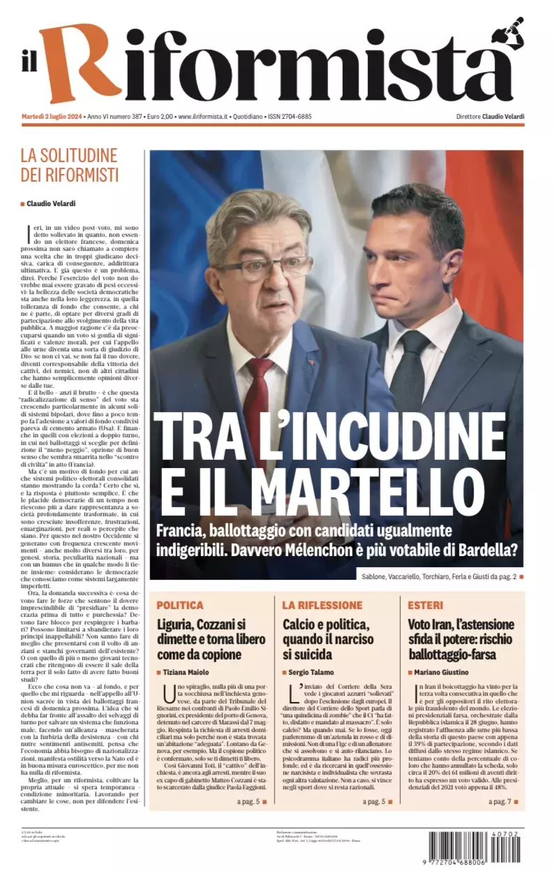 Prima-pagina-il-riformista-edizione-del-2-Luglio-2024