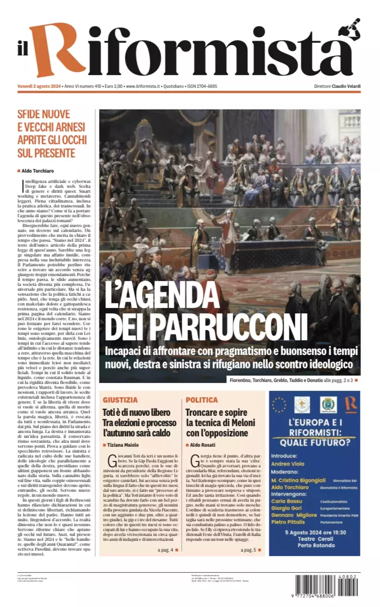 Prima-pagina-il-riformista-edizione-del-2-Agosto-2024