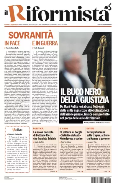 Prima-pagina-il-riformista-edizione-del-04-06-2024