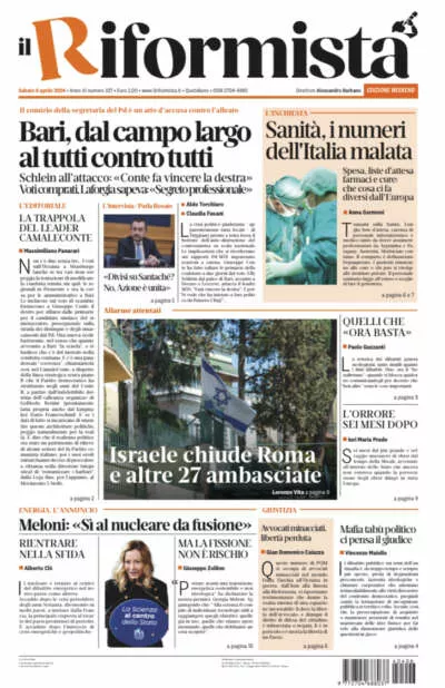 Prima-pagina-il-riformista-edizione-del-06-04-2024