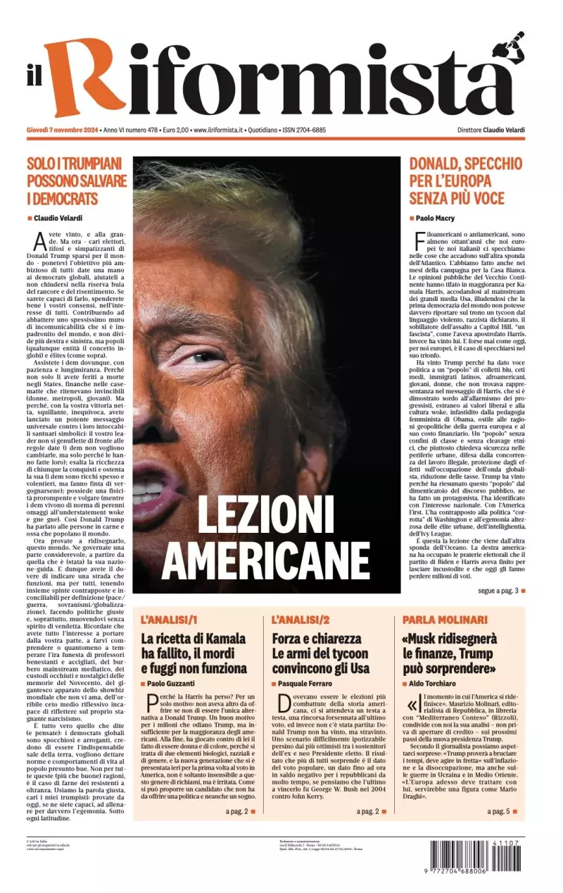 Prima-pagina-il-riformista-edizione-del-7-Novembre-2024