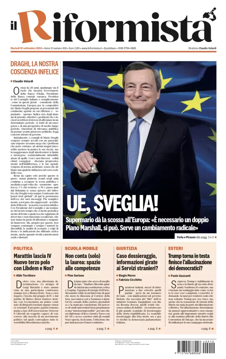 Prima-pagina-il-riformista-edizione-del-10-Settembre-2024