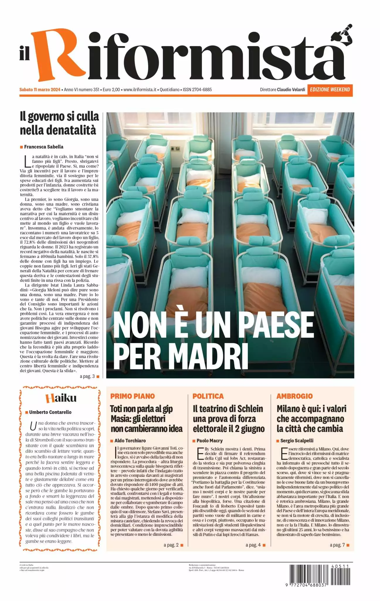 Prima-pagina-il-riformista-edizione-del-11-05-2024