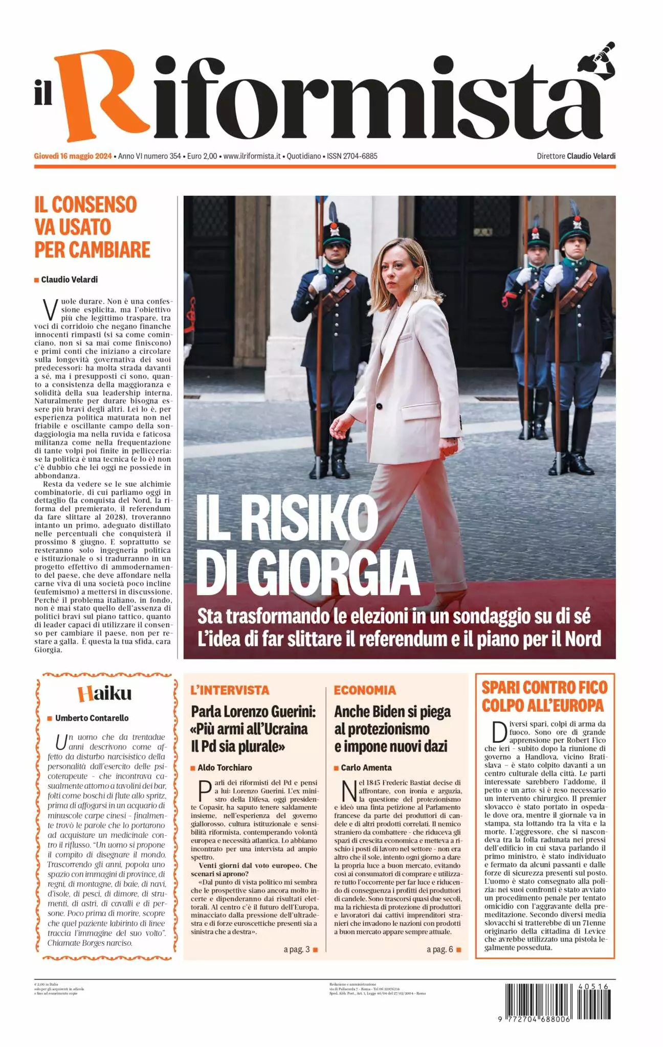 Prima-pagina-il-riformista-edizione-del-16-05-2024