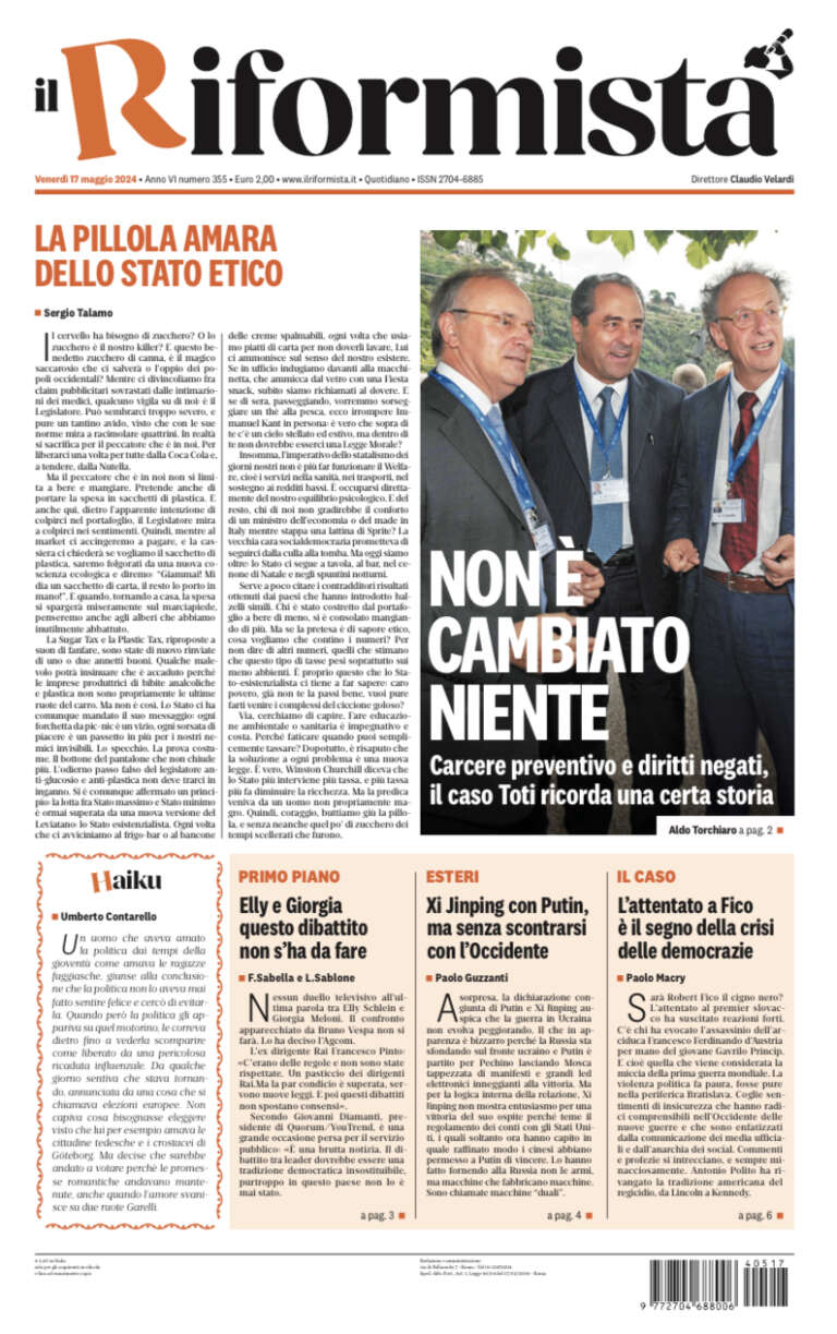 Prima-pagina-il-riformista-edizione-del-17-05-2024