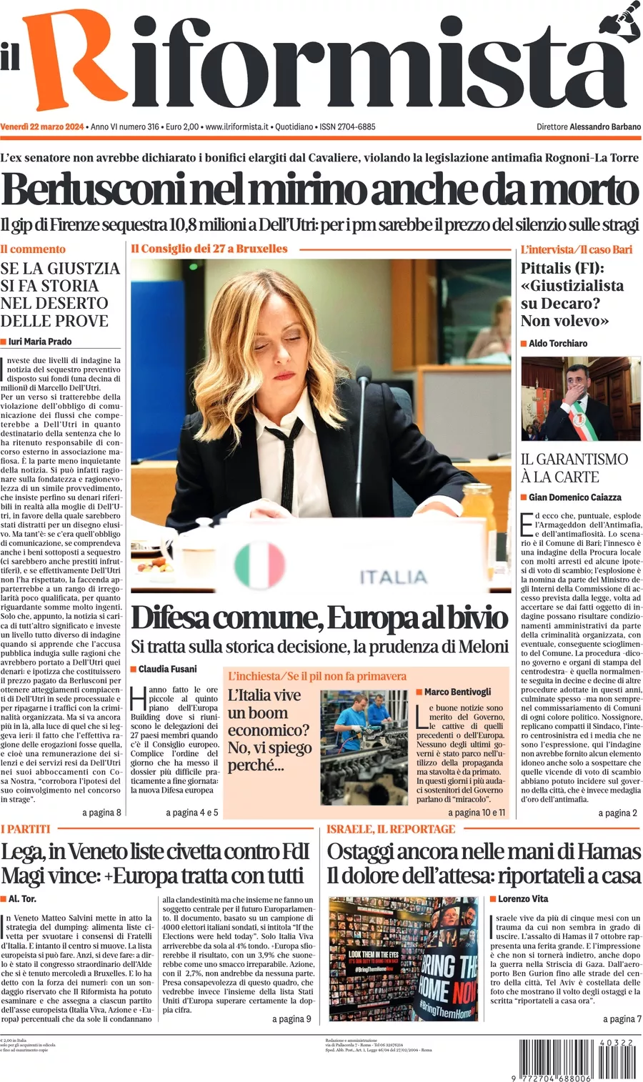 Prima-pagina-il-riformista-edizione-del-20240321