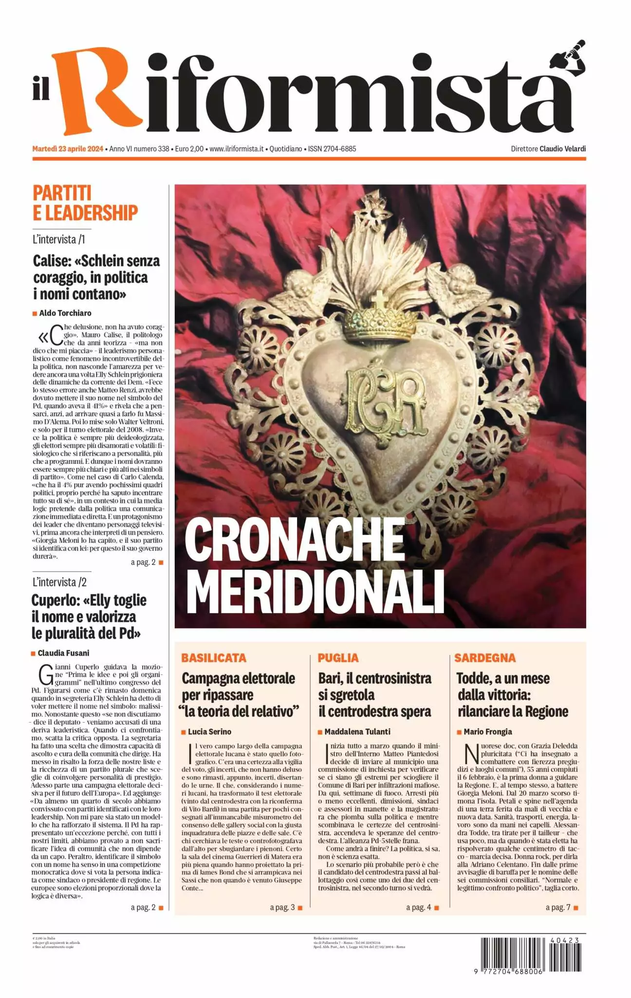 Prima-pagina-il-riformista-edizione-del-23-04-2024