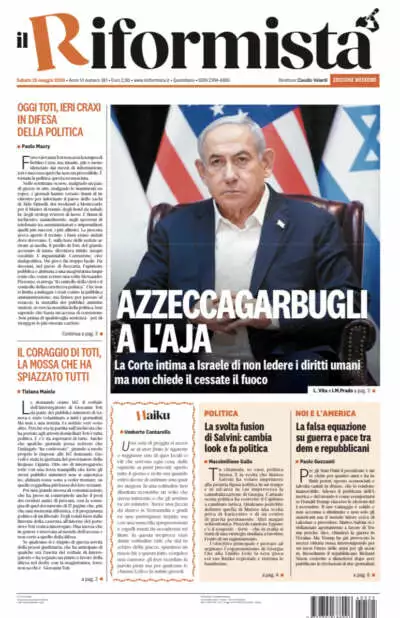 Prima-pagina-il-riformista-edizione-del-25-05-2024