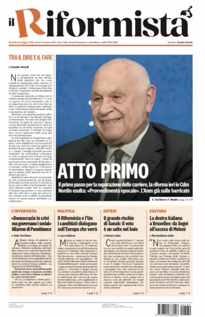 Prima-pagina-il-riformista-edizione-del-30-05-2024