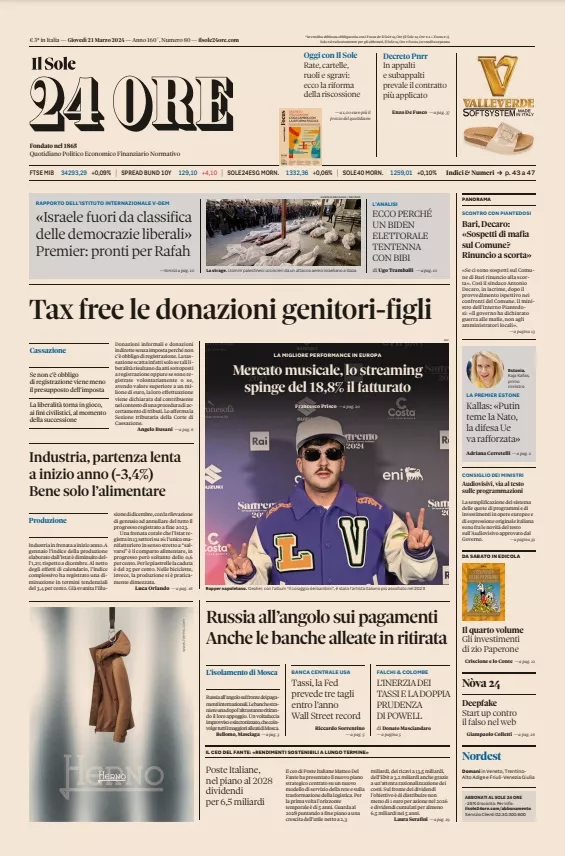 Prima-pagina-sole-24-ore-edizione-di-oggi-21-03-2024