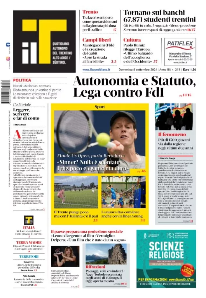 Prima-pagina-il-t-edizione-del-2024-09-08