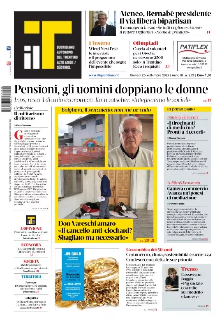 Prima-pagina-il-t-edizione-del-2024-09-26