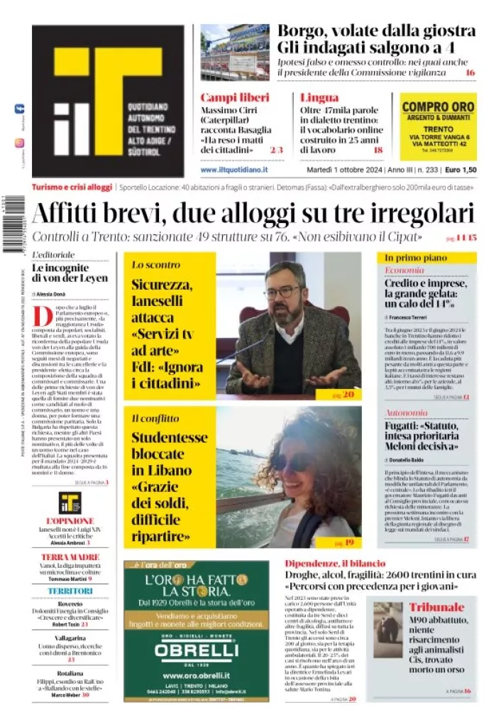 Prima-pagina-il-t-edizione-del-2024-10-01