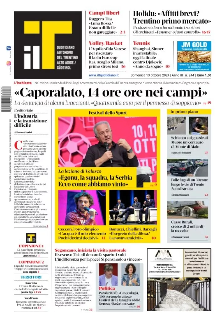 Prima-pagina-il-t-edizione-del-2024-10-13