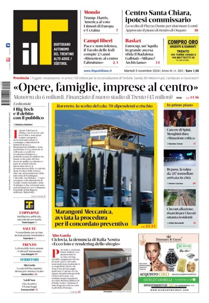 Prima-pagina-il-t-edizione-del-2024-11-05