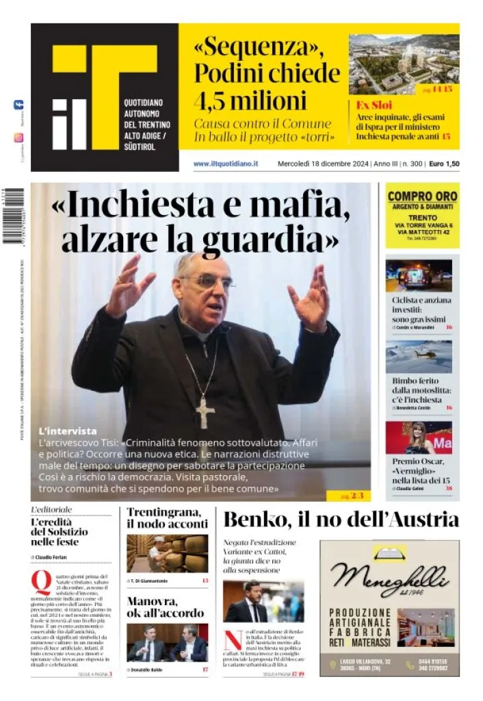 Prima-pagina-il-t-edizione-del-2024-12-18