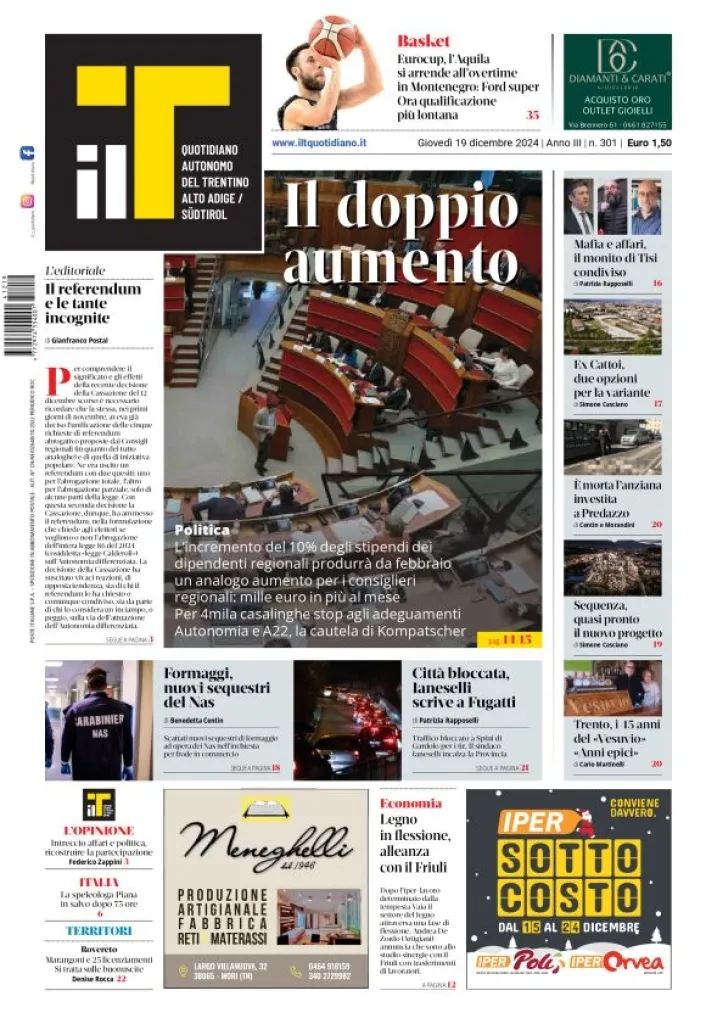 Prima-pagina-il-t-edizione-del-2024-12-19