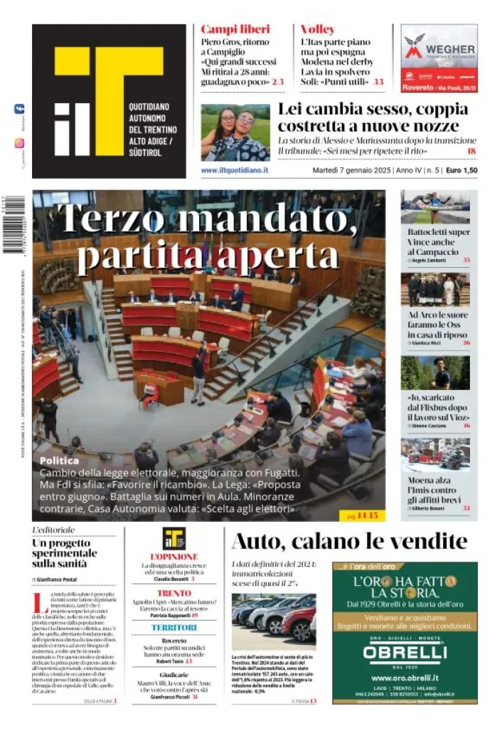 Prima-pagina-il-t-edizione-del-2025-01-07