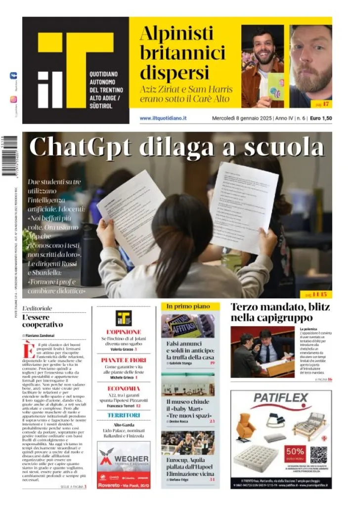 Prima-pagina-il-t-edizione-del-2025-01-08