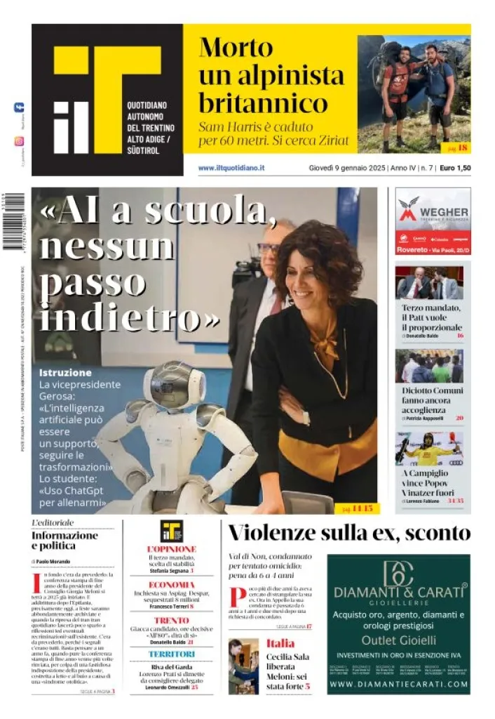 Prima-pagina-il-t-edizione-del-2025-01-09