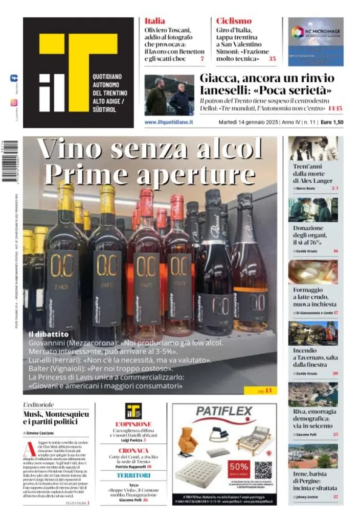 Prima-pagina-il-t-edizione-del-2025-01-14