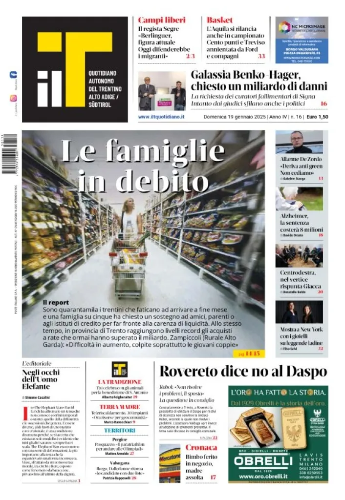 Prima-pagina-il-t-edizione-del-2025-01-19