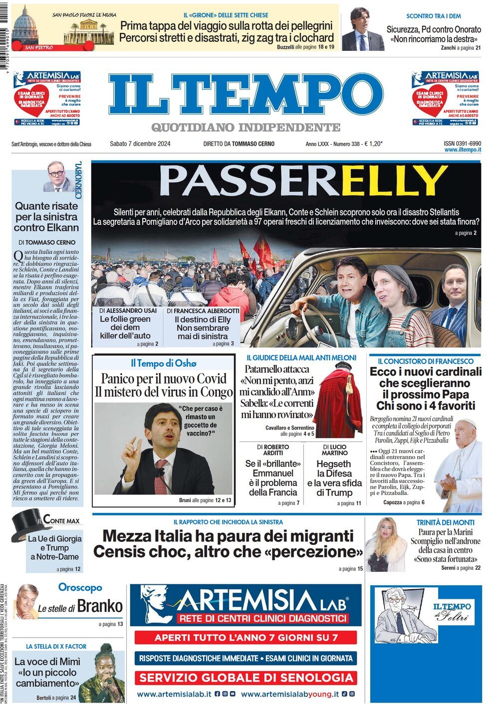 Prima-pagina-il-tempo-edizione-di-oggi-07-12-2024