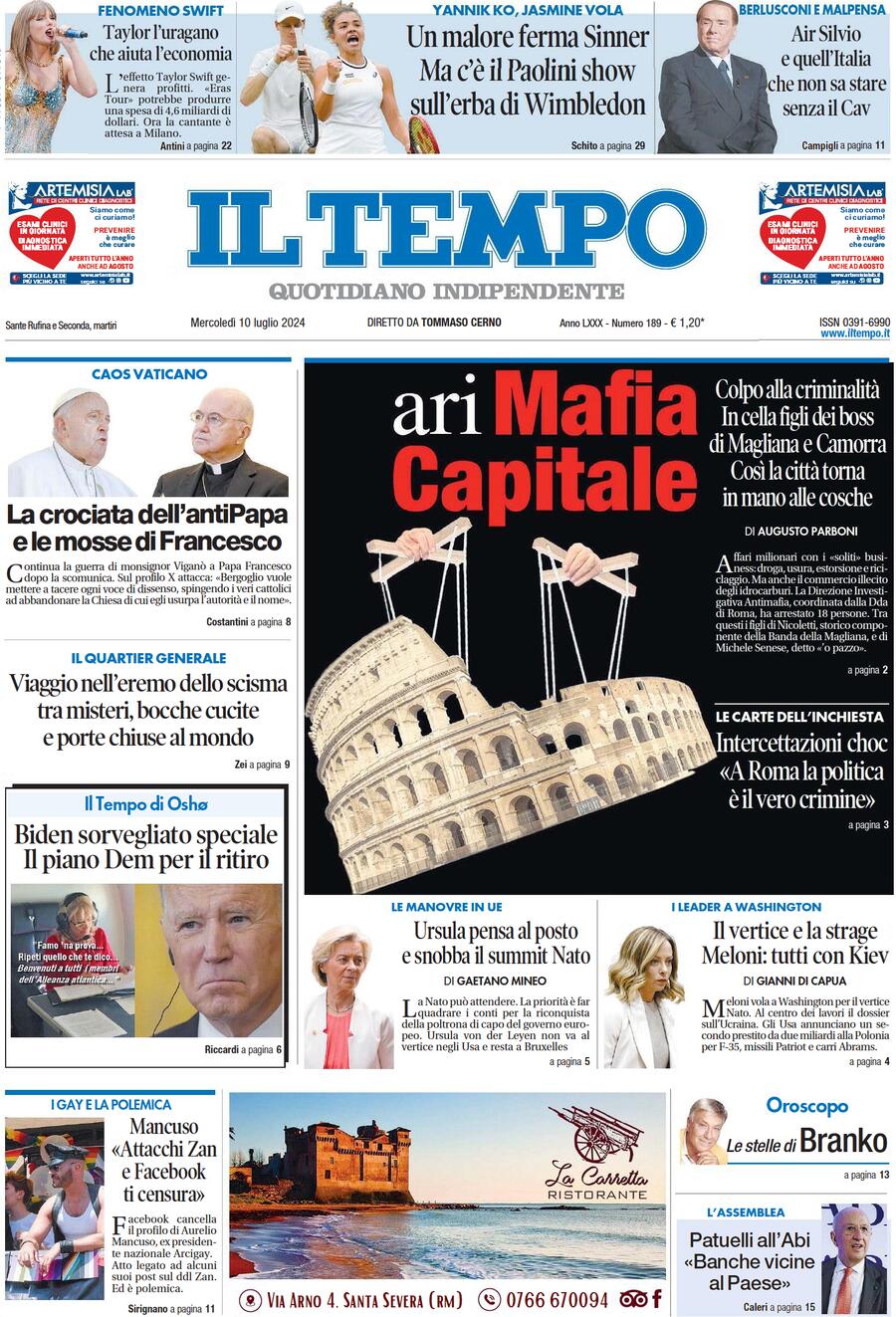 Prima-pagina-il-tempo-edizione-di-oggi-10-07-2024