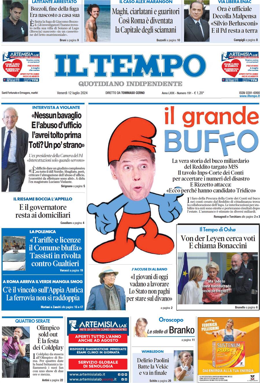 Prima-pagina-il-tempo-edizione-di-oggi-12-07-2024