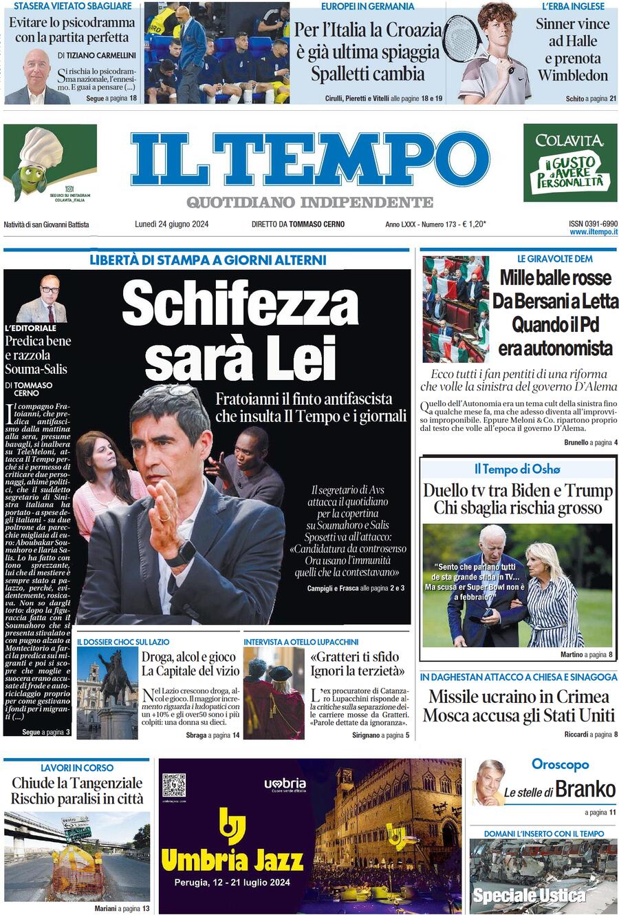 Prima-pagina-il-tempo-edizione-di-oggi-24-06-2024