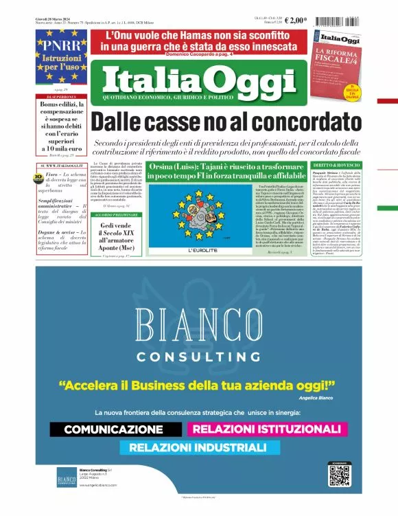 Prima-pagina-italia-oggi-edizione-del-2024-03-28