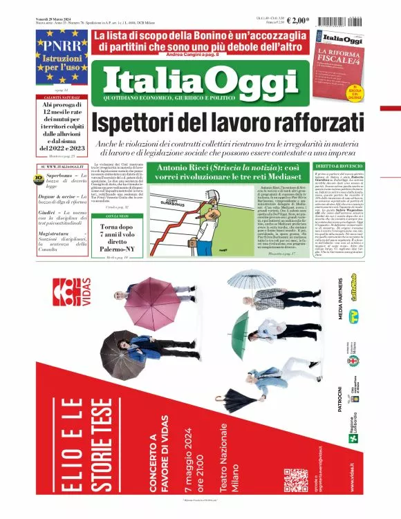 Prima-pagina-italia-oggi-edizione-del-2024-03-29