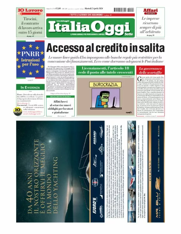 Prima-pagina-italia-oggi-edizione-del-2024-04-02