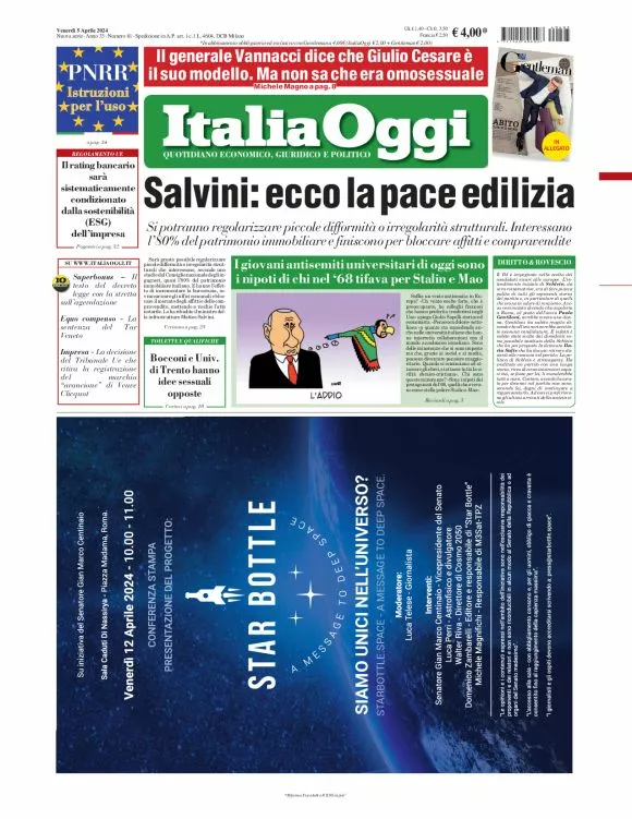 Prima-pagina-italia-oggi-edizione-del-2024-04-05