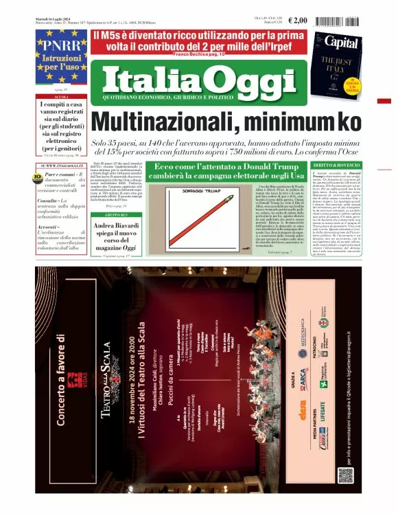 Prima-pagina-italia-oggi-edizione-del-2024-07-16